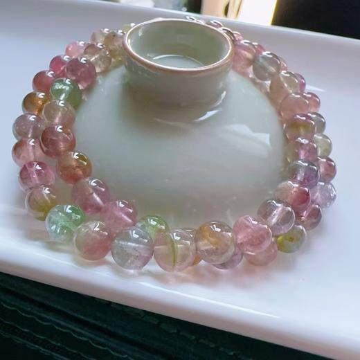 6mm-7mm多圈双色碧玺手串 商品图0