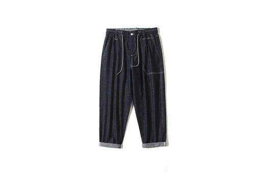 贝纳川时尚微阔设计独特锥型牛仔裤ECP230003776 商品图1