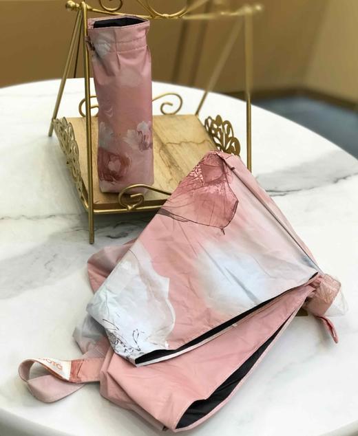 优品堂『浅夏花开』五折超轻同色骨架黑胶太阳☀伞 商品图11