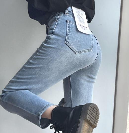 2025年直筒烟管牛仔裤，显高显瘦 柔软舒适弹力不勒 商品图3