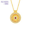 【热卖臻品】芳华-美人如花吊坠 宝相花足金黄金钻石红宝石挂坠MEMORA诗普琳LP458001 商品缩略图5