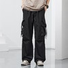 【DYF】大依优型大码男装松紧腰直筒工装休闲裤宽松运动休闲风潮流男士胖子长裤 商品缩略图1