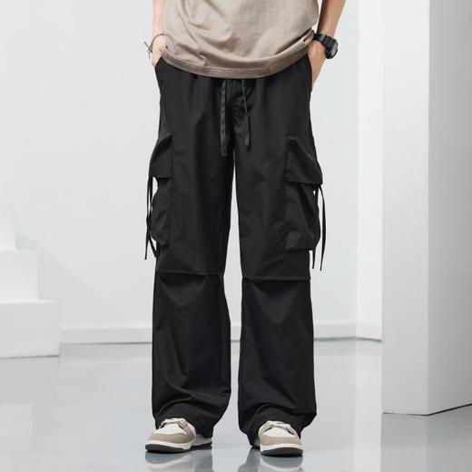 【DYF】大依优型大码男装松紧腰直筒工装休闲裤宽松运动休闲风潮流男士胖子长裤 商品图1