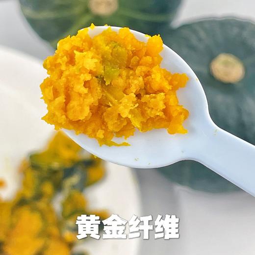 【贝贝南瓜】自家种植的日本原种黑绿小胖墩，晒足365天太阳，施有机肥，种出的【贝贝南瓜】瓜肉干香绵密，蒸熟自带南瓜香！吃起来粉糯香甜！没有纤维感，肉质细腻! 商品图3