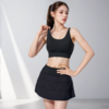 跃牌【美西西系列】一体固定杯细肩带交叉美背防震跑步瑜伽背心WX-391 商品缩略图1