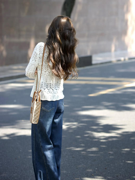 【百图lulu定制】【疏影针织衫】慵懒氛围感  宽松 喇叭袖 针织衫 罩衫 商品图1