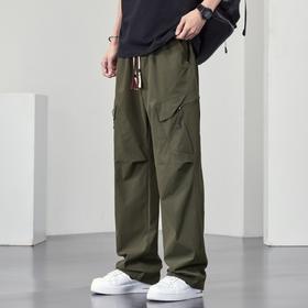 【DYF】大依优型大码休闲裤宽松直筒工装裤美式弹力运动长裤子男士胖子