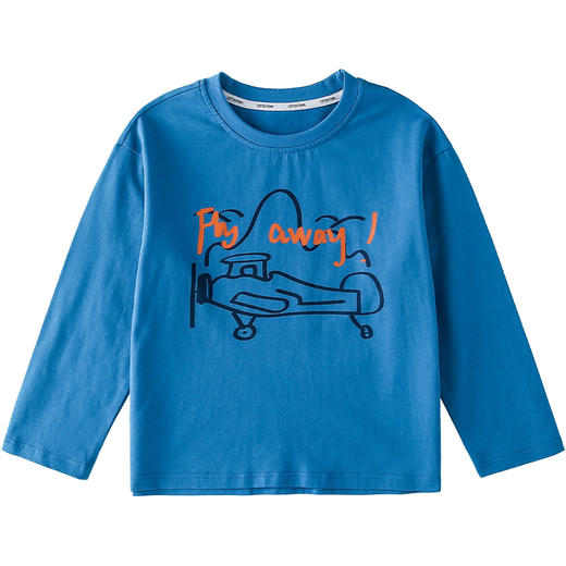 【7A抗菌纯棉】棉花堂2025年新款萌画长袖童装T恤——F251007 商品图6