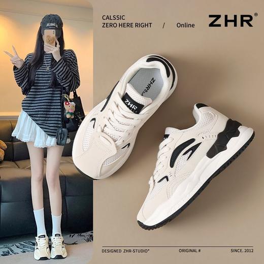ZHR则则复古阿甘鞋2025新款时尚百搭板鞋软底运动德训休闲鞋女鞋 商品图0