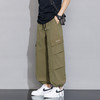 【DYF】大依优型大码直筒休闲裤宽松运动阔腿休闲长裤子美式工装裤男士潮流胖子 商品缩略图1