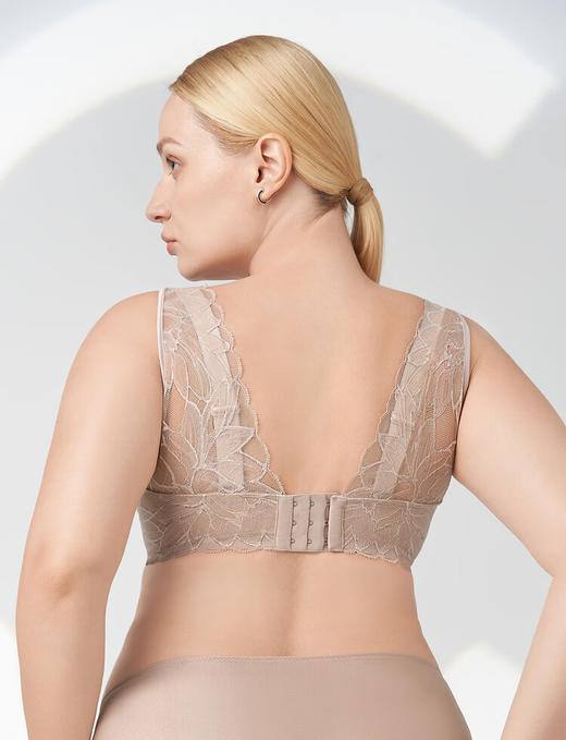 【3F】Comfit【兔耳朵杯】蕾丝背心式超薄内衣女大码文胸CB00171 商品图2