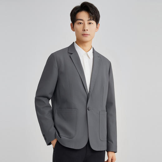圣得西小西服男士外套2025春秋新款轻熟风韩版潮流商务休闲上衣 商品图1