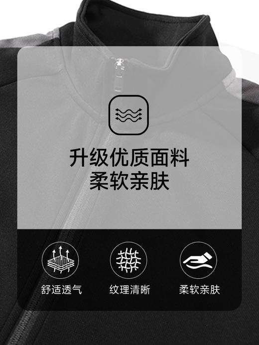 【新款DQ】大依优型大码男装330Gg立领开衫卫衣男宽松百搭撞色拉链外套潮流加肥加大上衣男士 商品图3