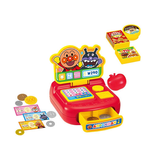万代 Bandai 面包超人过家家系列-会说话的迷你收银台BANC380082 商品图0