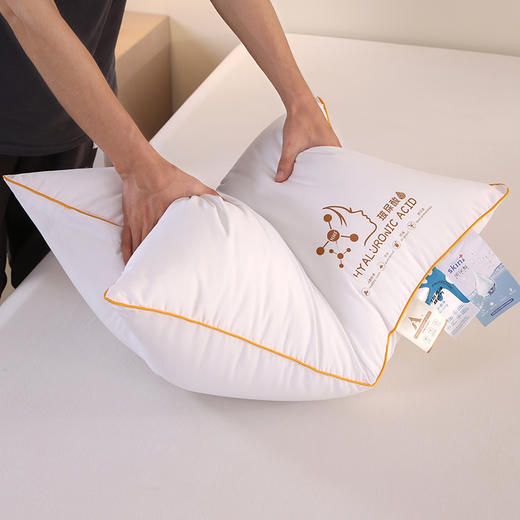 【国民品牌】浪莎磨毛玻尿酸三防枕芯 A类母婴 吸湿透气 轻柔绵软 一对装 商品图9