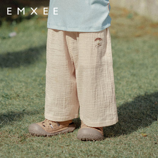 【宝宝服饰】EMXEE嫚熙童装春季休闲宽松阔腿裤男女宝婴童防蚊裤儿童裙裤 商品图1
