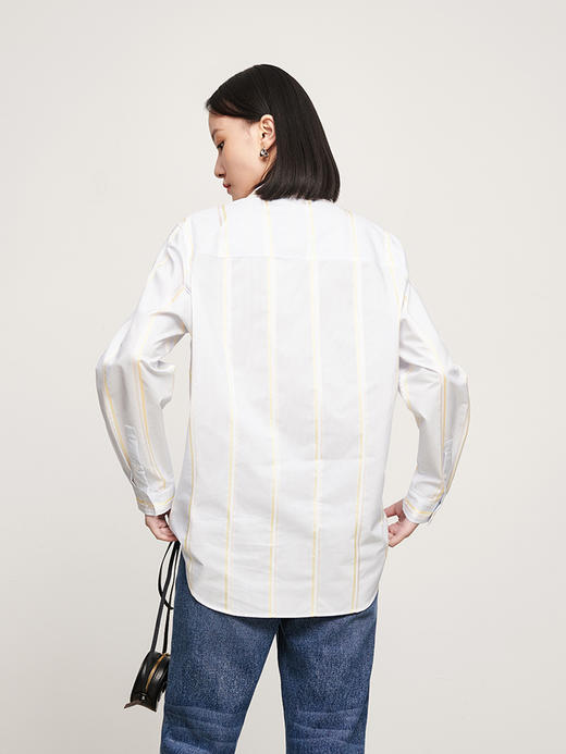 IN AND ON 定制条纹色织小翻领休闲衬衫 52276 商品图4