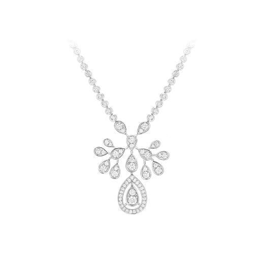 臻奢时尚贵气白色水滴设计白色项链10980XW 商品图0