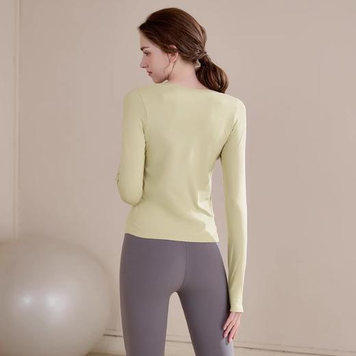 跃牌【美西西系列】秋冬速干透气运动上衣女弹力修身跑步t恤LULU健身长袖CX-6219 商品图3