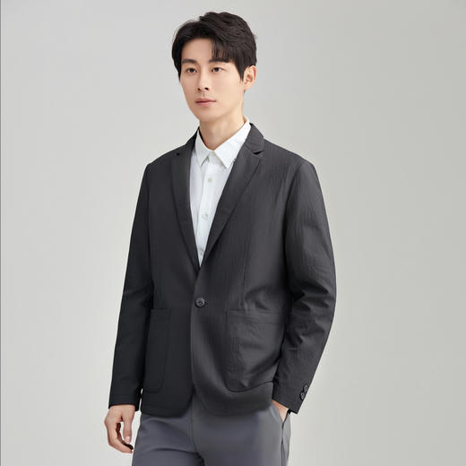 圣得西小西服男士外套2025春秋新款轻熟风韩版潮流商务休闲上衣 商品图3