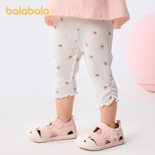 巴拉巴拉宝宝裤子婴儿打底裤女童长裤2025新款夏季薄款精致洋气潮 商品图2