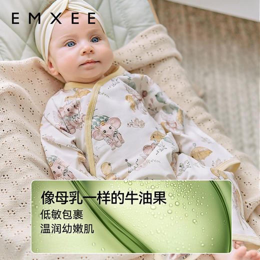【宝宝服饰】嫚熙果果衣丝柔果棉婴儿连体衣新生儿宝宝蝴蝶衣服 商品图2