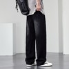 【DYF】大依优型大码男装松紧腰直筒牛仔裤宽松阔腿休闲风潮流男士胖子长裤 商品缩略图3
