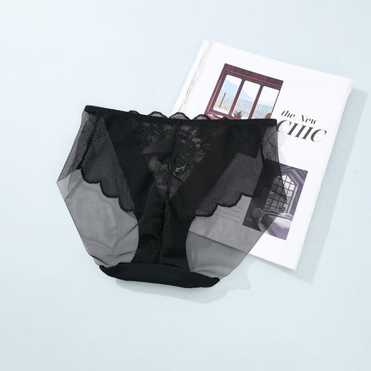 【3F】安莉芳网纱薄款内裤女性感无痕低腰三角裤E200530 商品图2