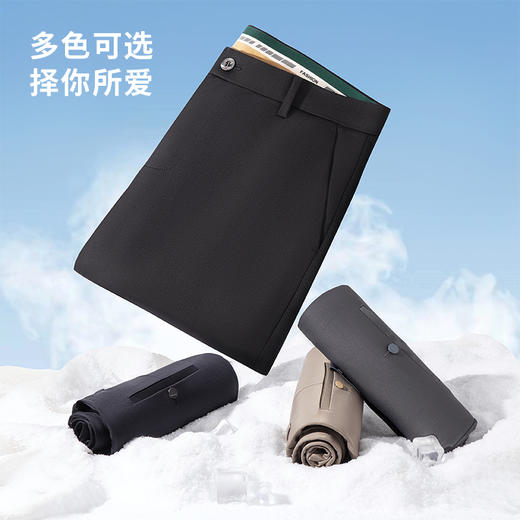 【含桑蚕丝】圣得西男士2025秋款百搭亲肤舒适时尚休闲西裤 商品图4