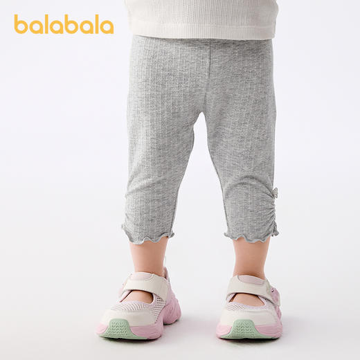 巴拉巴拉宝宝裤子婴儿打底裤女童长裤2025新款夏季薄款精致洋气潮 商品图1