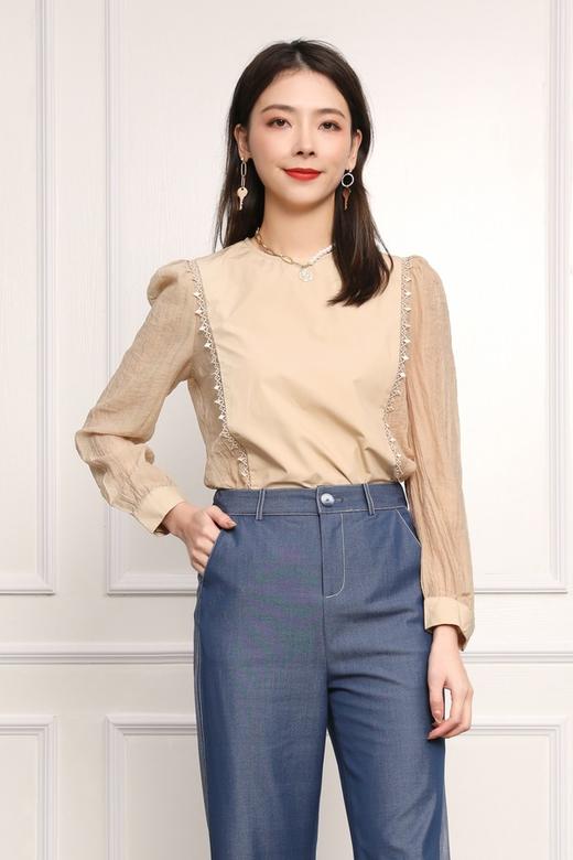amadella 拼接蕾丝花边上衣 11970 商品图0
