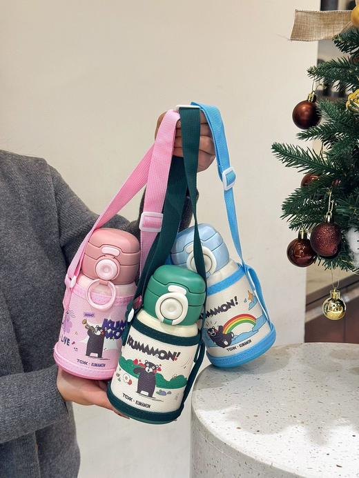 国际顶流IP熊本熊儿童保温杯杯！  ✅医用级316不锈钢内胆  ✅母婴食品级PP材质  ✅防漏升级，360°摇晃不漏水  ✅500ml大容量，保温保冷6小时+ 商品图1