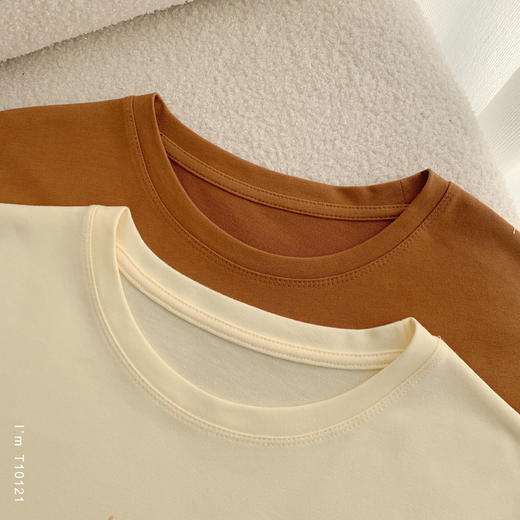 老米优品🎈3-5天。春款磨毛T《温柔兔兔的抱抱 🐰 宽松廓形磨毛早春款T恤》减龄又童趣，不挑身材哟~T250218A 商品图5