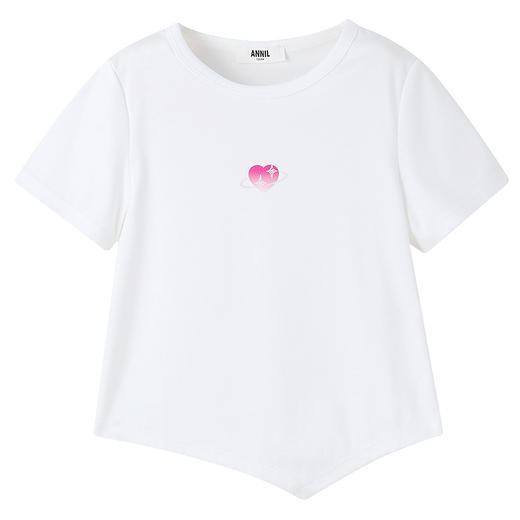 女童圆领液氨短袖针织衫夏季新款安奈儿童装实体店同款AG511591 商品图9