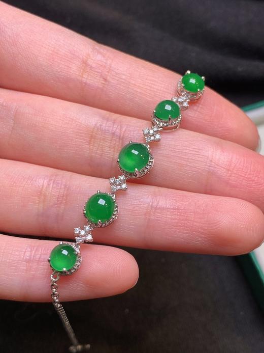 蛋面翡翠手链 商品图0