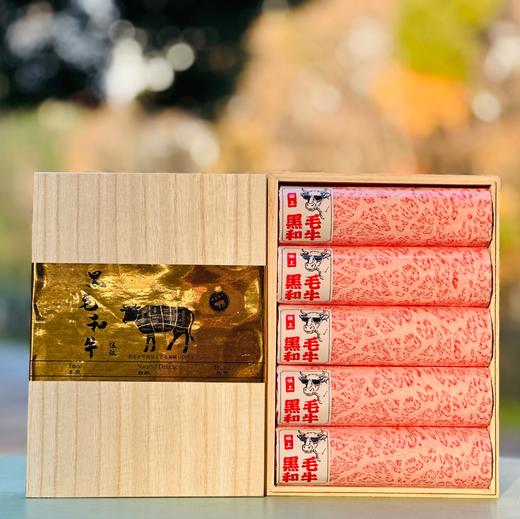 澳洲黑毛和牛霜降精修特级雪花火锅卷  |  大花卷，整齐排列在枫木盒子里，分明是件艺术品！ 商品图0