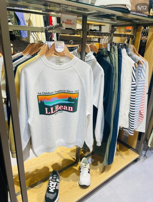 一店7k （纯原过检！）四针六线工艺！配色完美 舒适度 💯分 ！L.L.B情侣款圆领插肩袖卫衣 3款选 商品图3