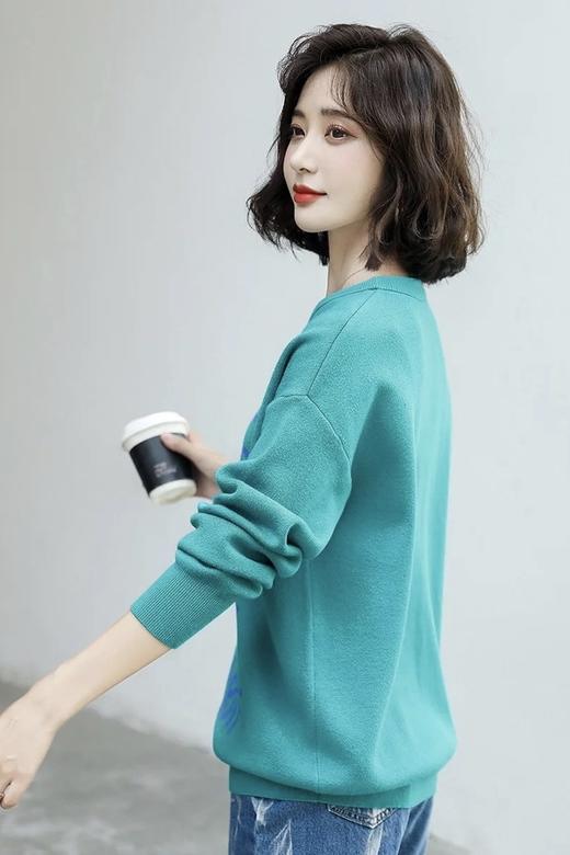 LA CRAWFISH 蓝绿色字母上衣 15397 商品图3