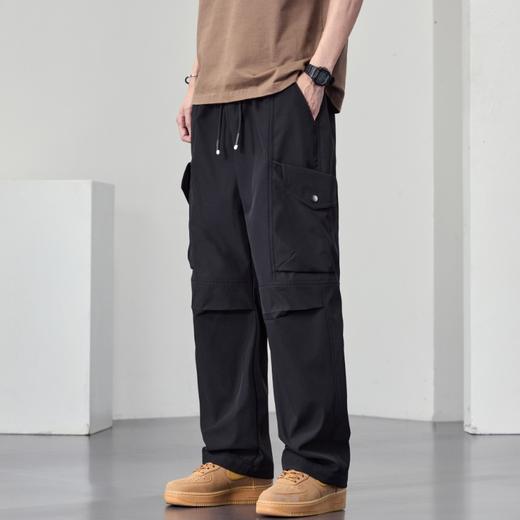 【DYF】大依优型大码男装直筒休闲裤运动松紧腰宽松休闲风长裤胖子 商品图1