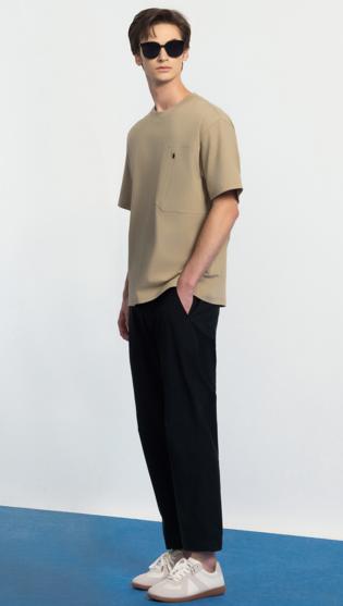 佐丹奴男装25新款凉感弹力针织T恤01025208 商品图1