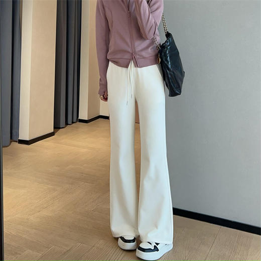 显瘦神裤lu家针织高腰芭比裤松紧腰宽松微喇裤女2025春新款！ 商品图2