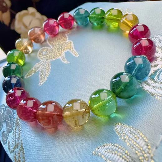 9mm-10mm单圈彩虹碧玺手串 商品图2