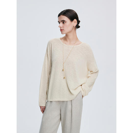 棉仓362635015-初棉竹节棉麻罩衫 商品图3