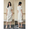 棉仓353616025-初棉镂空水滴领连衣裙 商品缩略图4