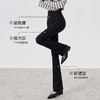 春夏新品高腰拉链微喇叭裤 外穿显瘦弹力提臀收腹小黑裤 商品缩略图3