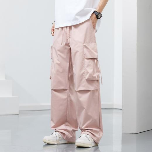 【DYF】大依优型大码男装松紧腰直筒工装休闲裤宽松运动休闲风潮流男士胖子长裤 商品图4