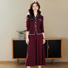 奢姿2025年秋季新款大码女装上衣半裙套装胖妹妹小香风优雅两件套9851920165 商品缩略图0