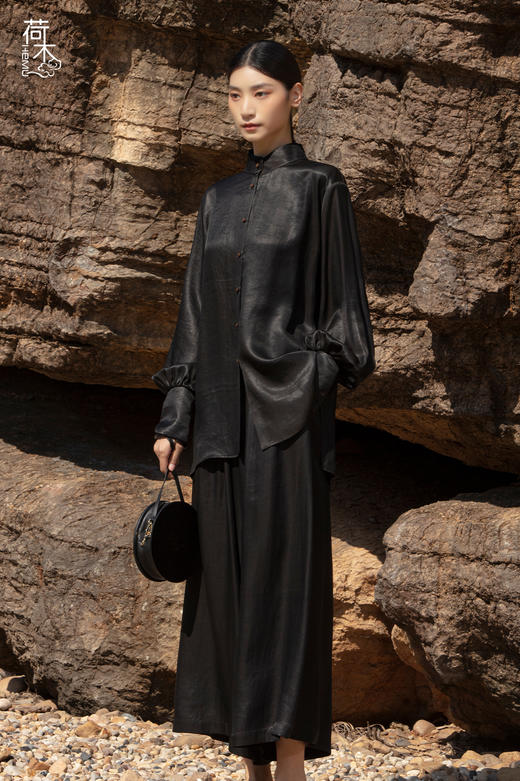 荷木HEMU丨元青·宽腿裤 商品图4