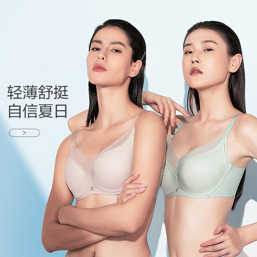 【3F】Comfit大码文胸新款大胸显小聚拢防下垂收副乳薄款内衣女CB00095 商品图2