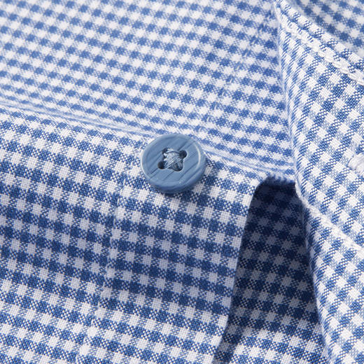 【100棉】罗蒙男士春秋款长袖衬衫经典细格百搭上班通勤商务休闲男衬衣 商品图5